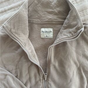 Abercrombie & Fitch Taupe Fleece-Lined Jacket